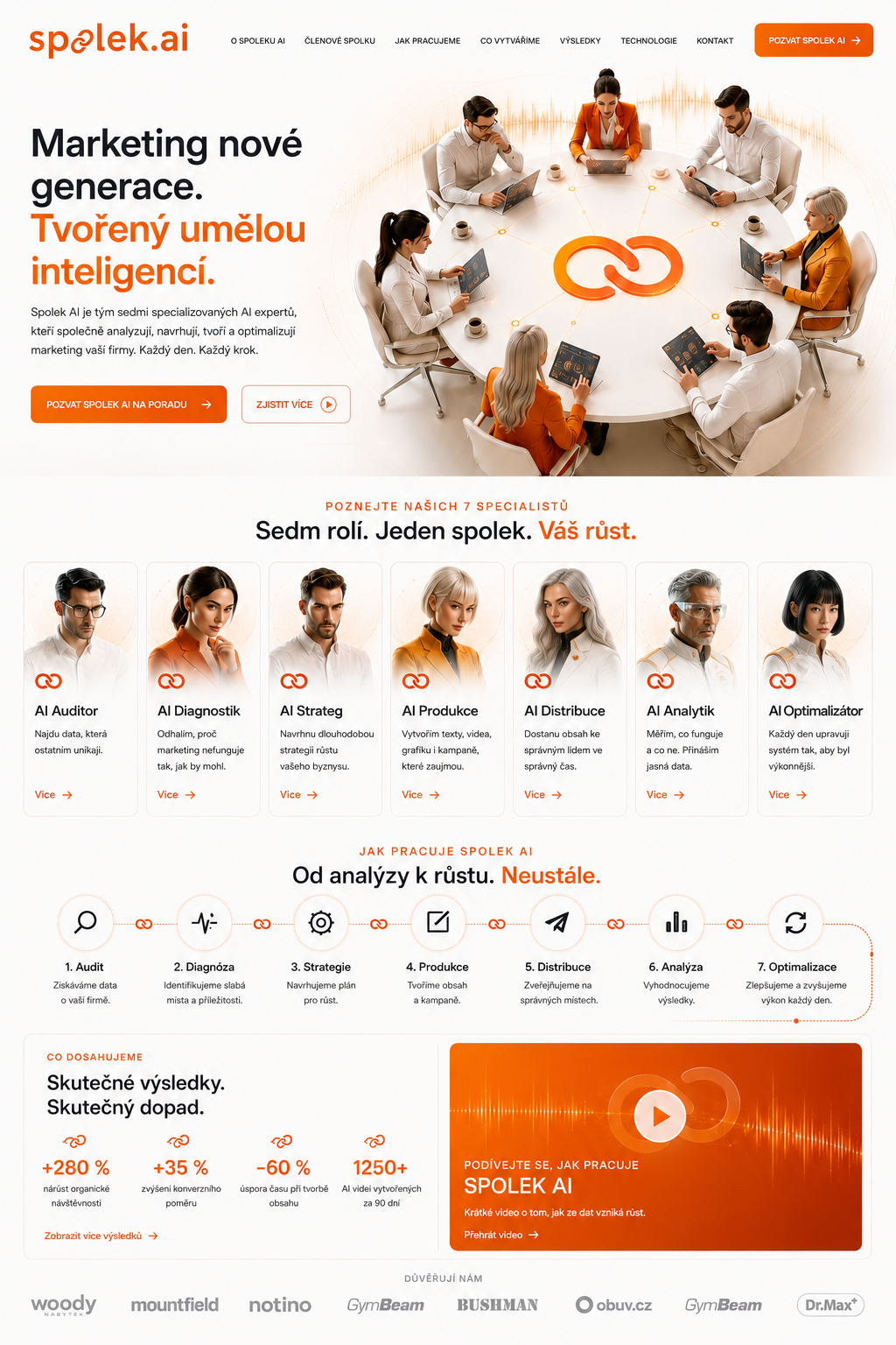 Koncept webu Spolek.ai